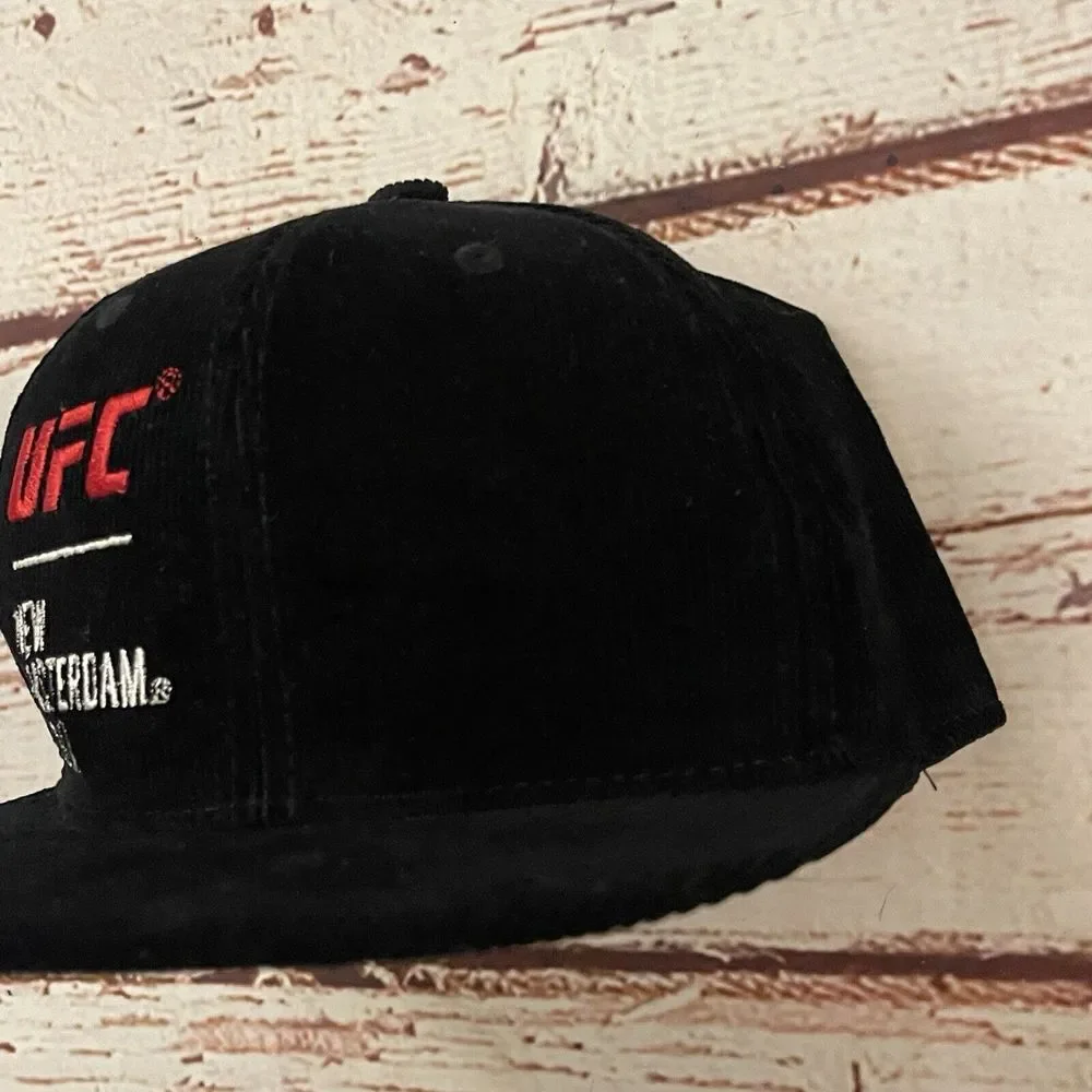 UFC New Amsterdam Vodka Corduroy Hat‎ Snapback Black Raymaco Caps